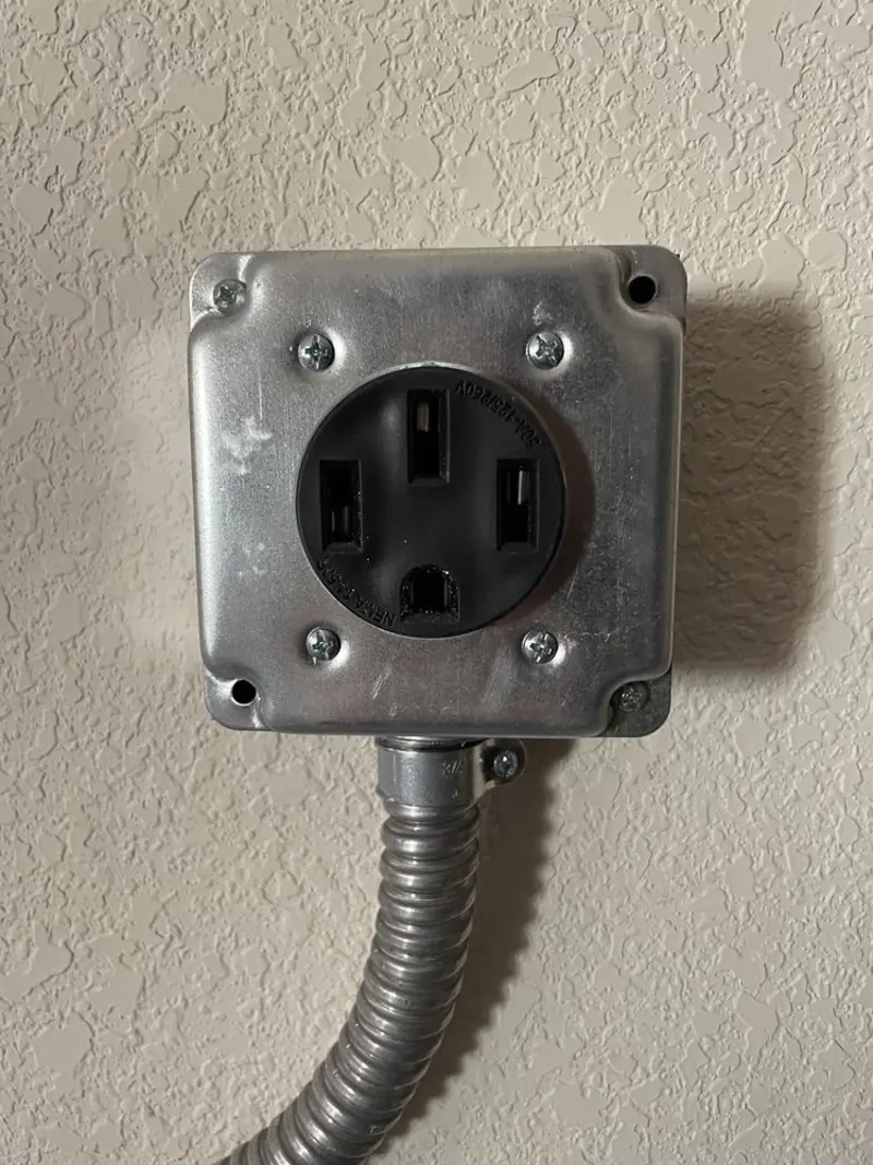 NEMA 14-50 outlet installed for Smart Home Electrical in Casa Grande